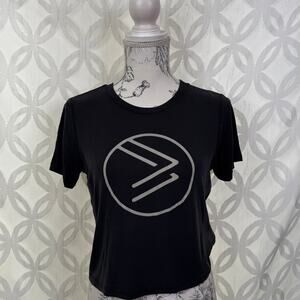 5 for $25| SAVVI Moving Forward Together Logo Crop Prince Tee Size S NWT